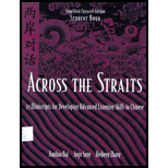 Across the Straits  Student Book