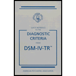 Quick Reference to the Diagnostic Criteria From DSM IV TR