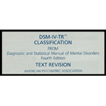 DSM IV TR Classification Sheet