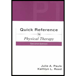 Quick Reference to Physical Therapy