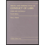 Issues and Perspectives in Conflict of Laws