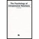 Psychology of Interpersonal Relations