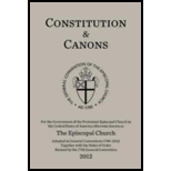 Constitution and Canons The General Convention of the Episcopal Church