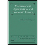 Mathematical Optimization and Economics Theory