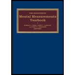 Eighteenth Mental Measurements Yearbook