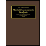 Nineteenth Mental Mesurements Yearbook