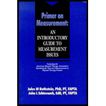 Primer on Measurement  An Introductory Guide to Measurement Issues