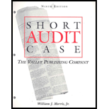 Short Audit Case  The Valley Publishing Company / With 3.5 Disk (Looseleaf New Only)