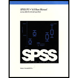 SPSS/ PC and 4.0 Base Man. for IBM PC/ Xt/ At