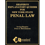 Penal Law Explanatory Quizzer N. Y. S.