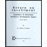 Return on Inve$Tment  Guidelines to Determine Workforce Development Impact