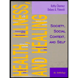 Health, Illness and Healing  Society, Social Context, and Self