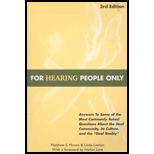 For Hearing People Only