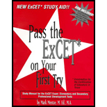 Pass the ExCET on Your First Try  Study Manual for the ExCET Exam  Elementary and Secondary Professional Development Tests