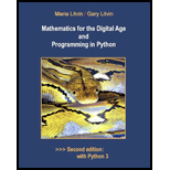 Mathematics for the Digital Age and Programming in Python