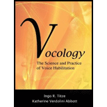 Vocology The Science and Practice of Voice Habilitation