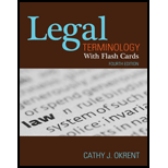 Legal Terminology With Flash Cards