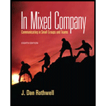 In Mixed Company Communication. Small Groups