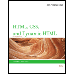 New Perspectives on HTML, CSS, and Dynamic HTML   Comprehensive