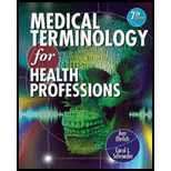 Medical Terminology for Health Professions   Workbook