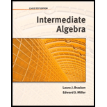 Intermediate Algebra Class Test Edition