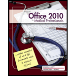 Microsoft Office 2010 for Medical Professionals Illustrated