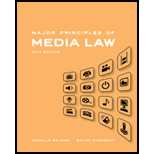 Major Principles of Media Law, 2013 Edition