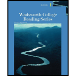 Wadsworth College Reading Series Book 1