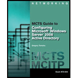 MCTS Guide to Configuring Microsoft Windows Server 2008 Active Directory - Pkg -  Greg Tomsho, Paperback