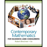 Contemporary Mathematics for Business and Consumers Access