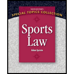 Sports Law Special Topics Collection