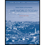 World Today Concepts and Regions in Geography   Study Guide