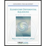 Elementary Differential Equations (Custom)