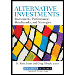 Alternative Investments Instruments, Performance, Benchmarks and Strategies