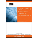 CAIA Level I An Introduction to Core Topics in Alternative Investments