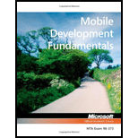 98 373 MTA Mobile Development Fundamentals