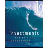 Investments Analysis and Management