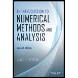 Introduction to Numerical Methods and Analysis