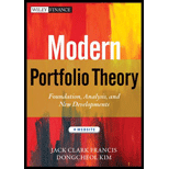 Modern Portfolio Theory