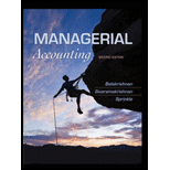 Managerial Accounting Custom 2ND 12 Edition, by Ramji Balakrishnan - ISBN 9781118385388