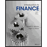 Intro. to Finance Markets, Investments