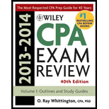 Wiley CPA Examination Review  Outlines, 13 14, Volume I