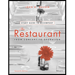 Restaurant From Concept to Operation Student Study Guide