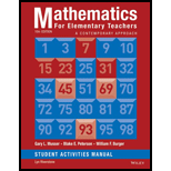 Mathematics for Elementary Teachers Student Activity Manual