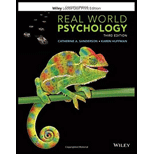Real World Psychology Looseleaf 3RD 20 Edition, by Catherine A Sanderson - ISBN 9781119577751
