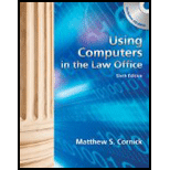 Using Computers in Law Office and Workbook