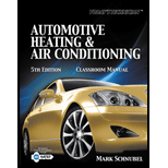 Todays Technician Automotive Heating and Air Conditioning Classroom Manual