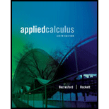 Applied Calculus   Student Solution Manual