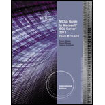 MCSA Guide to Microsoft SQL Server 2012