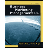 Business Marketing Management B2b 11th Edition 9781133189565 Textbooks 